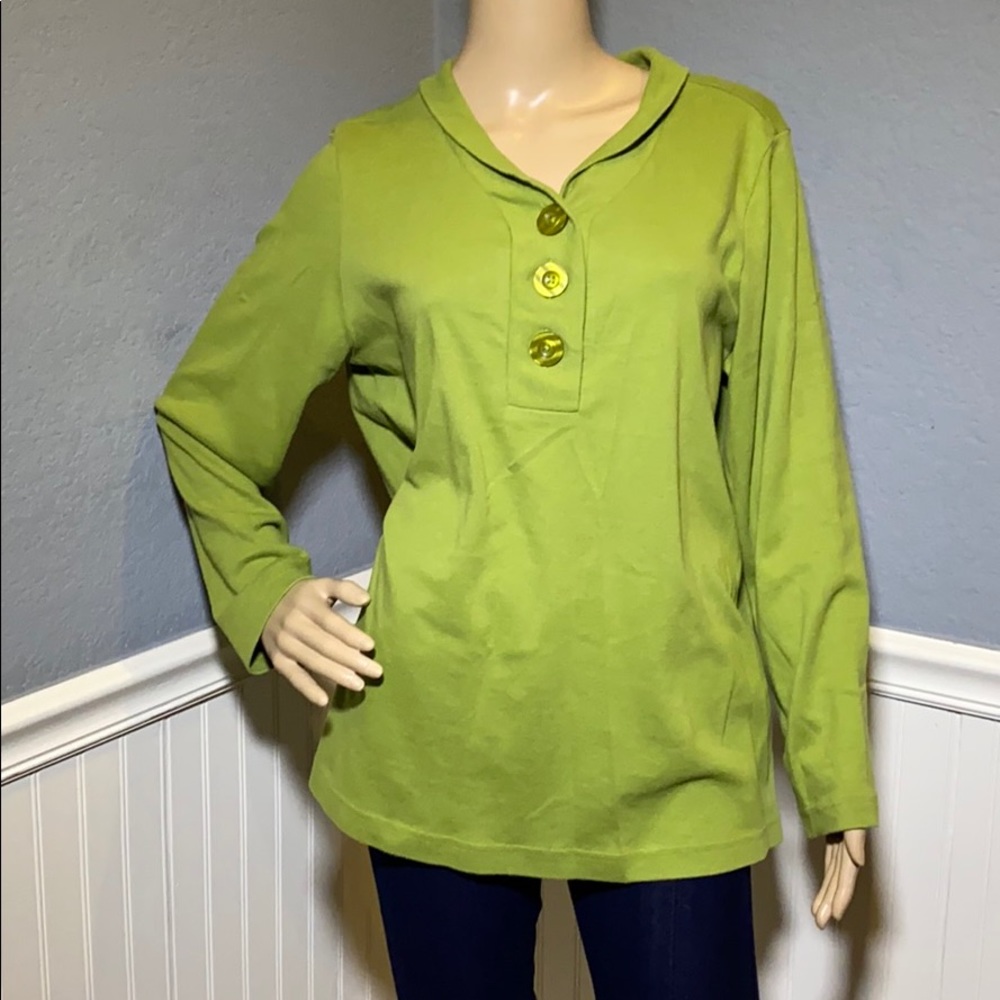 Blair Polo Green XL Long Sleeve
